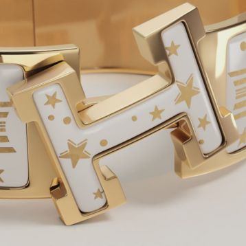 Clic Clac H Gloria Soli bracelet - White | Hermès Thailand